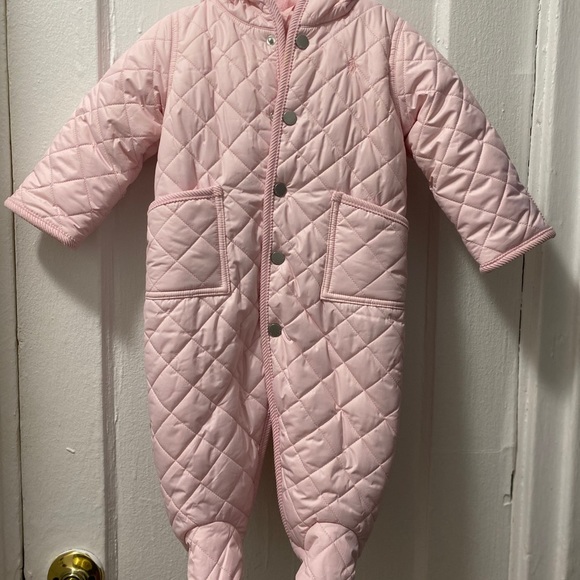 Polo Ralph Lauren Baby Girl quilted bunting coat - Picture 3 of 5